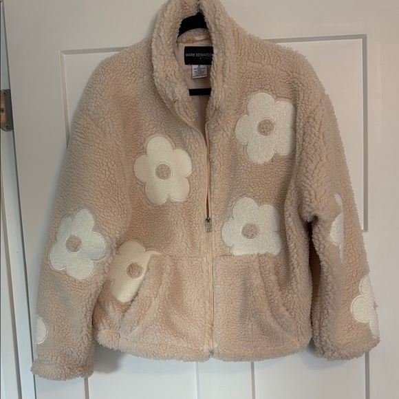 Mark Edwards Studio Floral Sherpa Jacket sz m - Picture 1 of 6
